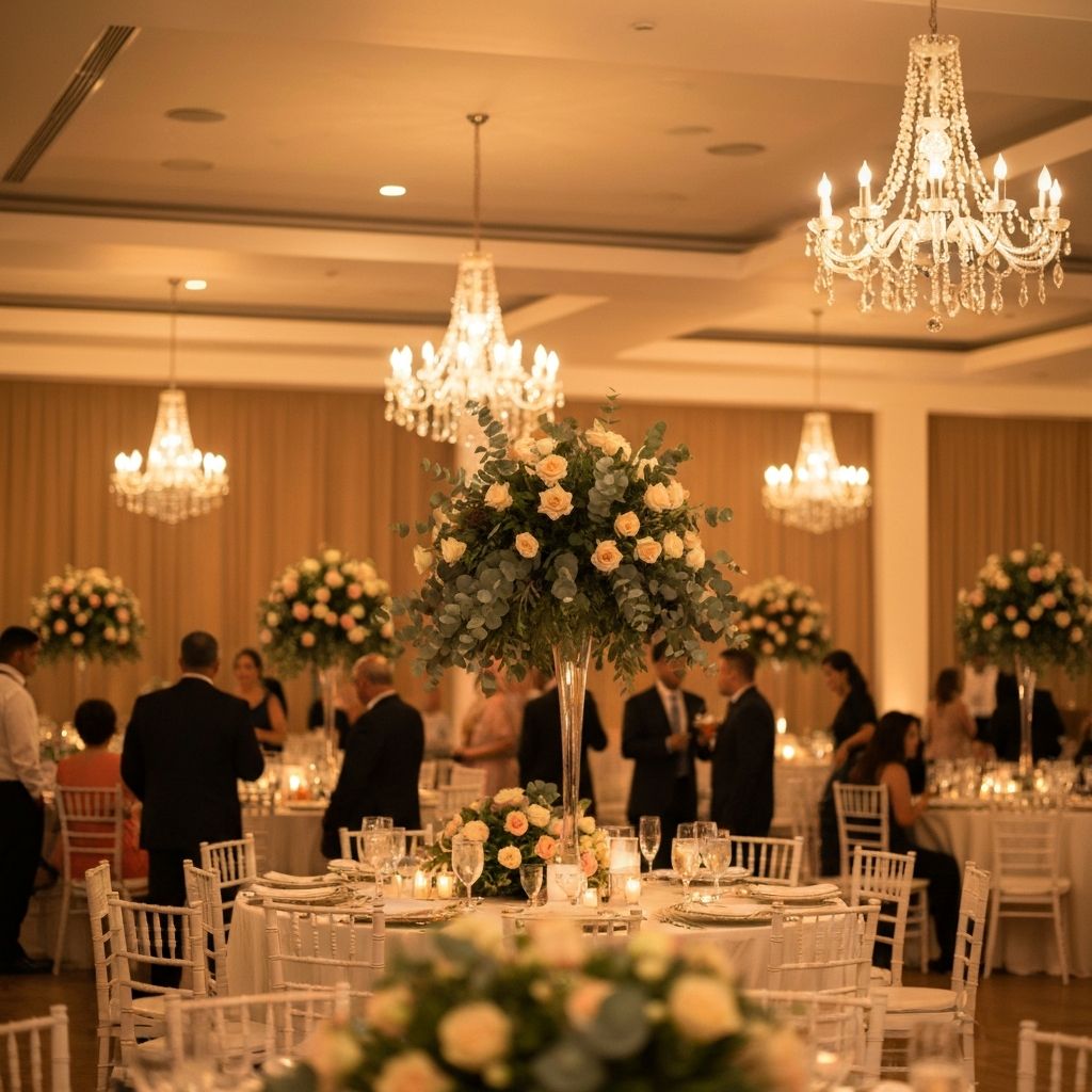 Recepción de boda elegante en Puebla
